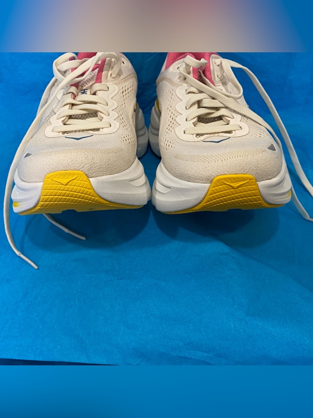 Hoka women’s Bondi 9 running walking shoe alabaster birch 7.5D brand new unworn - Picture 7 of 12